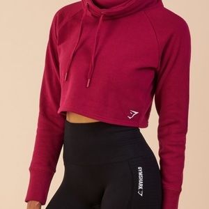GYMSHARK slouch cropped hoodie
